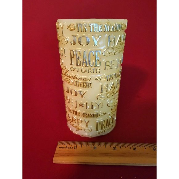 Christmas LED Candle Peace on Earth Words in Candle - Picture 11 of 12